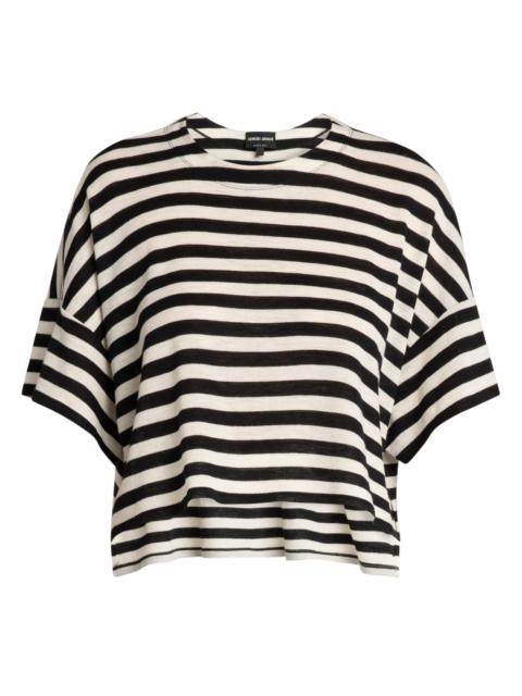 GIORGIO ARMANI Women's Striped Oversized T-Shirt