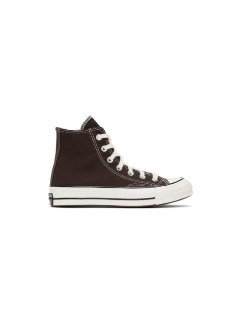 Brown Chuck 70 High Top Sneakers