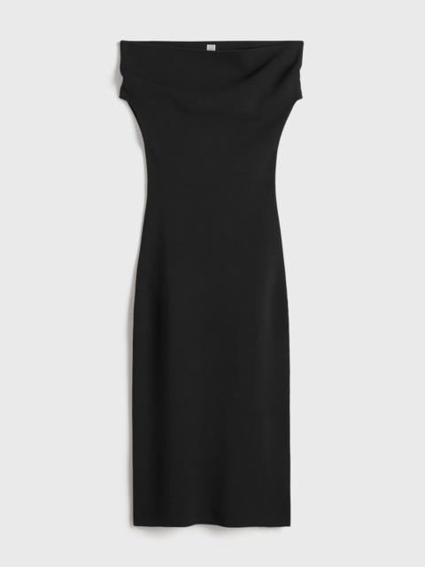 Totême Double-knit dress black