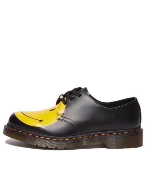 Dr. Martens (WMNS) Dr.Martens 1461 Smiley Smooth Leather Oxford Shoes 'Black Yellow' 31390005