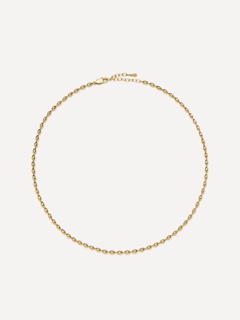 MISSOMA 18ct Gold-Plated Molten Olive Chain Necklace
