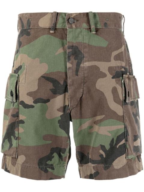 RRL by Ralph Lauren camouflage print chino shorts