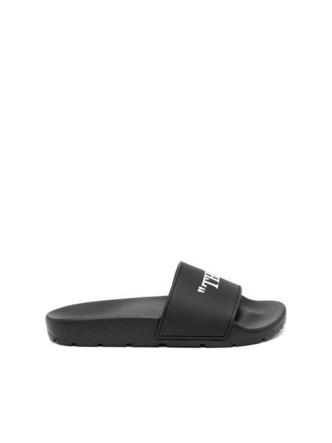 Off-White graphic-print flip flops