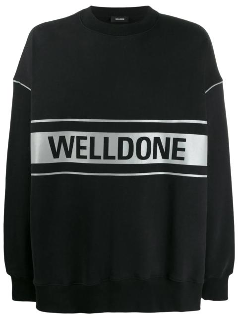 We11done logo print sweatshirt