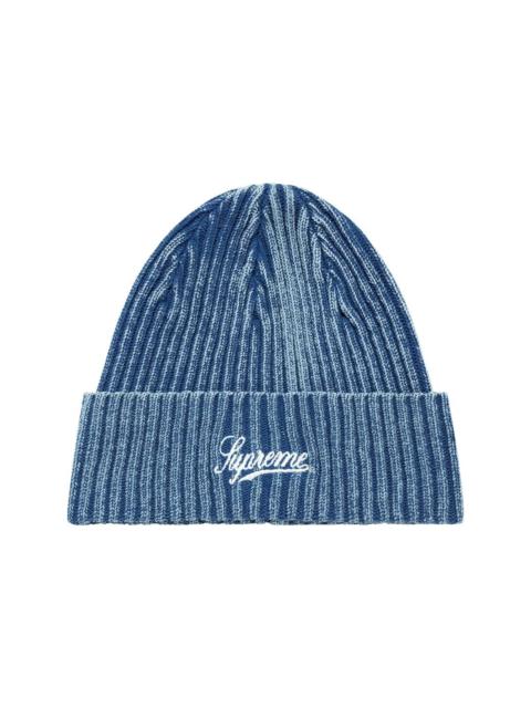 bleached rib beanie hat