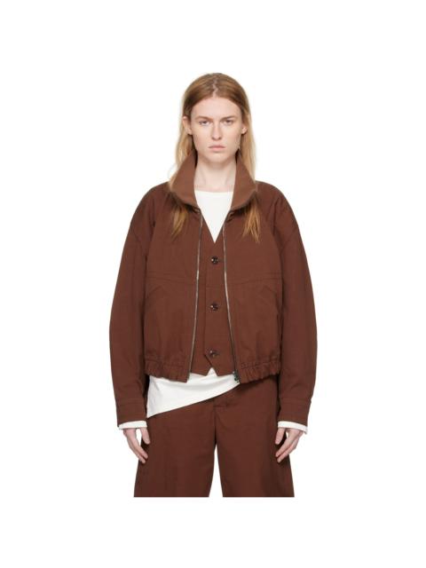 Brown Layered Jacket