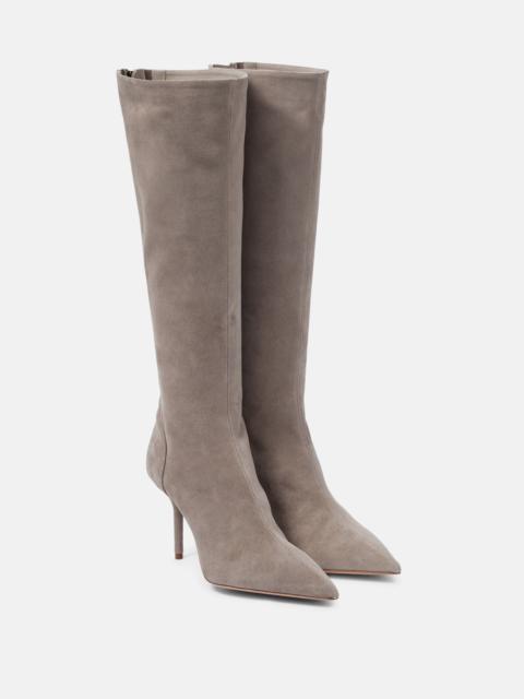 AQUAZZURA Saint Honoré 85 suede boots