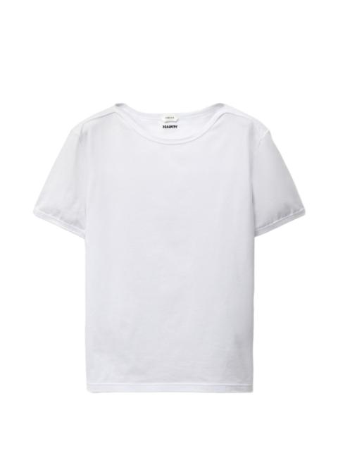 VERSACE embroidered cotton-jersey T-shirt