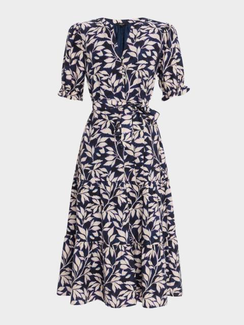 Rails Eliana Tiered Midi Shirtdress