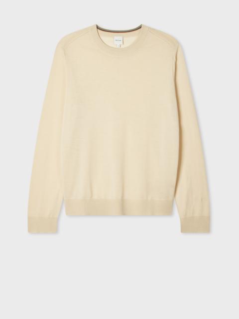 Paul Smith Beige Washable Merino Wool Sweater