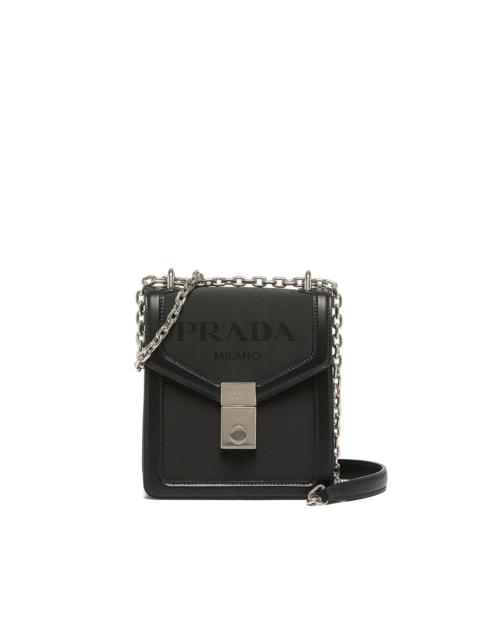 Prada jacquard logo shoulder bag