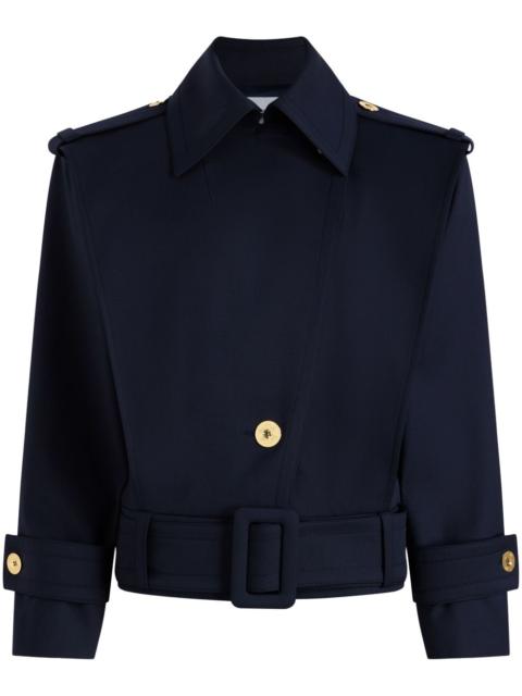 PATOU belted wool jacket