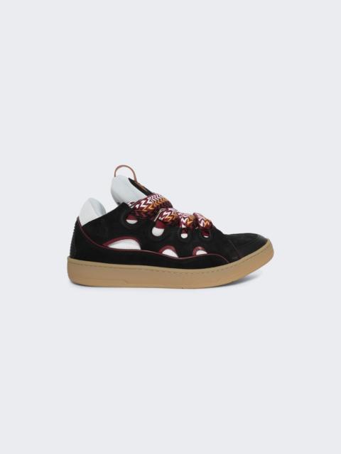 Lanvin Curb Sneakers Black And Honey
