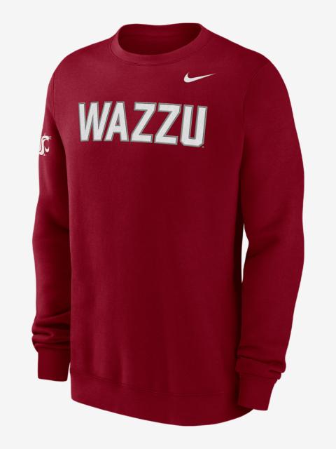 Nike Washington State Club Fleece Men's Nike College Crew-Neck Sweatshirt