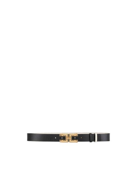 ELISABETTA FRANCHI two-tone logo buckle belt