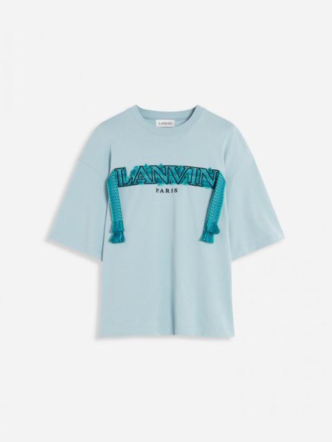Lanvin OVERSIZED CURB LACE T-SHIRT