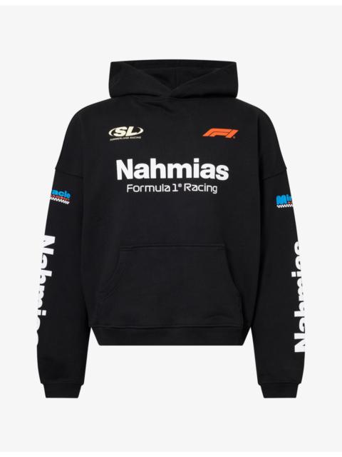 NAHMIAS F1 Brand-Print Cotton Hoody