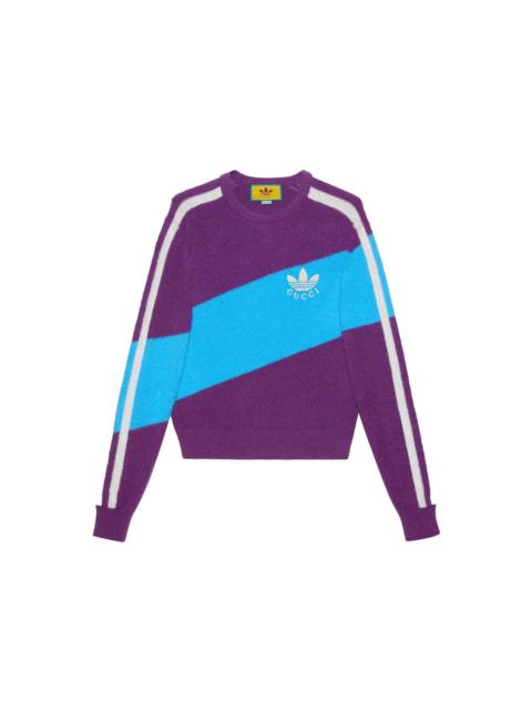 GUCCI Gucci x adidas Wool Shirt Purple/Light Blue