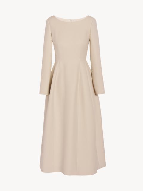 The Row Lilibet Dress in Wool and Silk