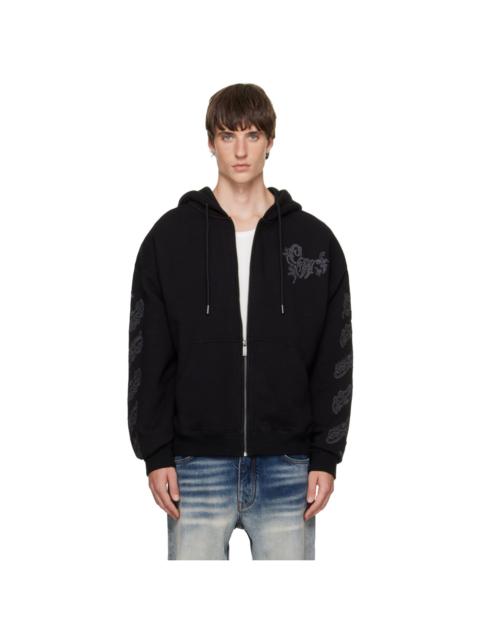 Off-White Black Paisley Skate Zip Hoodie