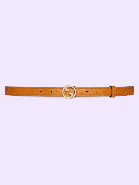 GUCCI Gucci Blondie ostrich belt