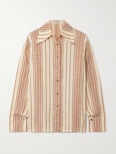 ALIX OF BOHEMIA Dana Striped Woven Shirt