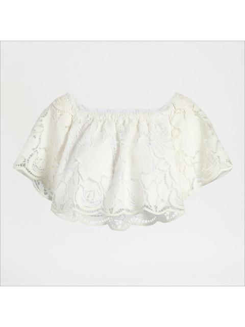 Sam Edelman Ruffle Off-The-Shoulder Top