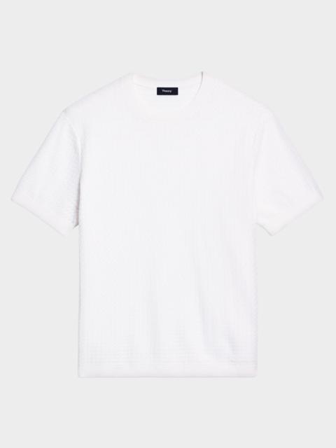 Theory Men's Damian Textured Knit Short-Sleeve Sweater