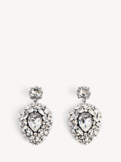 BALENCIAGA Women's Cushion Earrings in Dark Gold