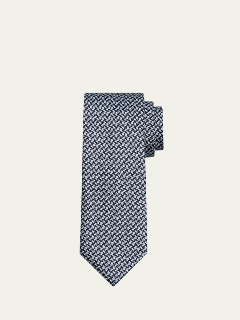 Brioni Men's Micro Print Silk Tie