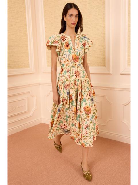 ULLA JOHNSON Marin Cotton Midi Dress