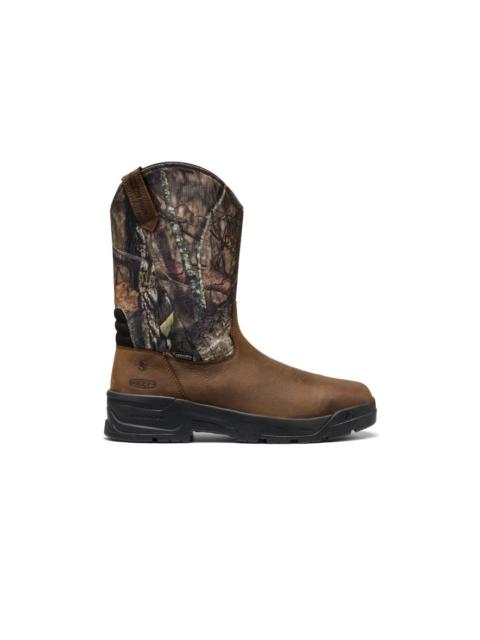 KEEN Men's Flatland Pull-On Waterproof Work Boot (Soft Toe)