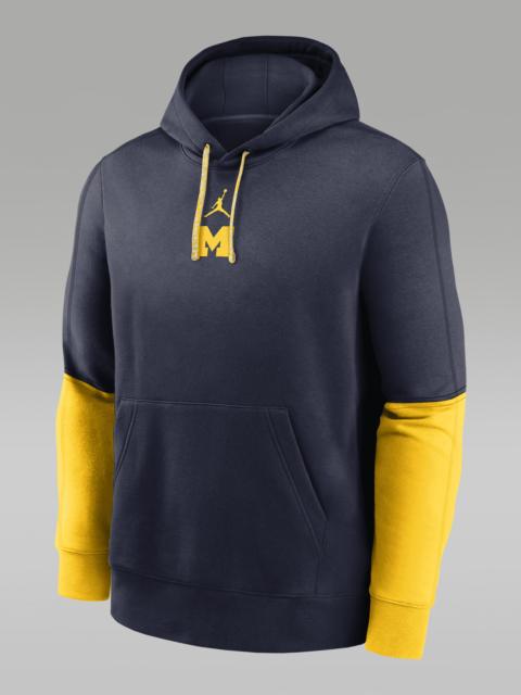 Jordan Michigan Wolverines Sideline Team Issue Club Men's Nike College Pullover Hoodie