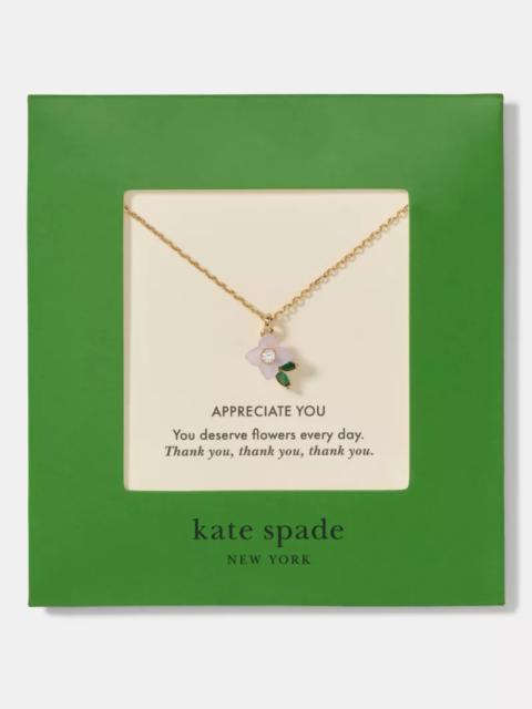 kate spade Appreciate You Carded Pendant