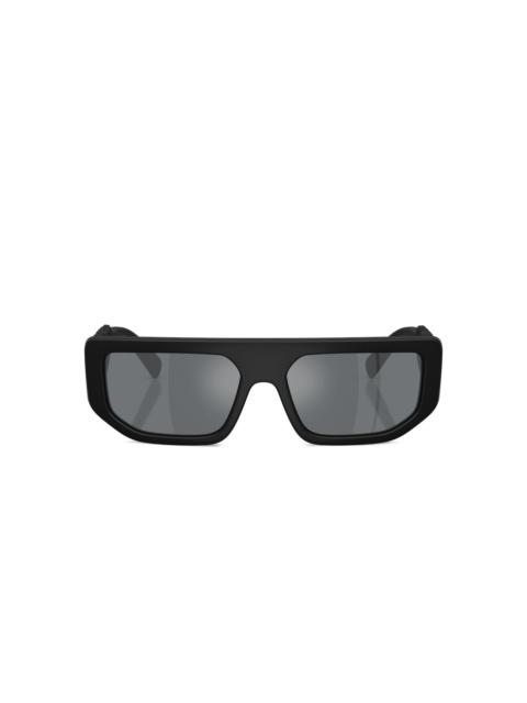 Dolce & Gabbana DG6203 embossed rectangle-frame sunglasses