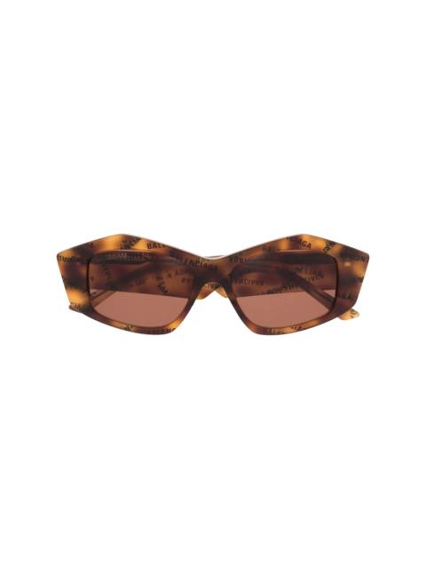 tinted rectangular-frame sunglasses