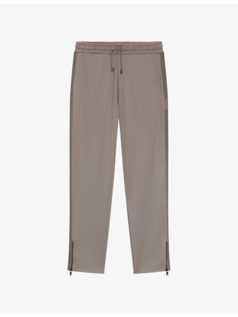 HUGO Logo-Print Relaxed-Fit Woven Tracksuit Bottoms