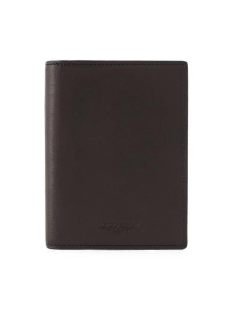 GIORGIO ARMANI LOGO-DEBOSSED BIFOLD CARDHOLDER