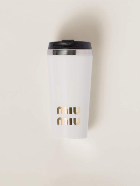 Miu Miu Stainless steel thermal cup, 450 ml