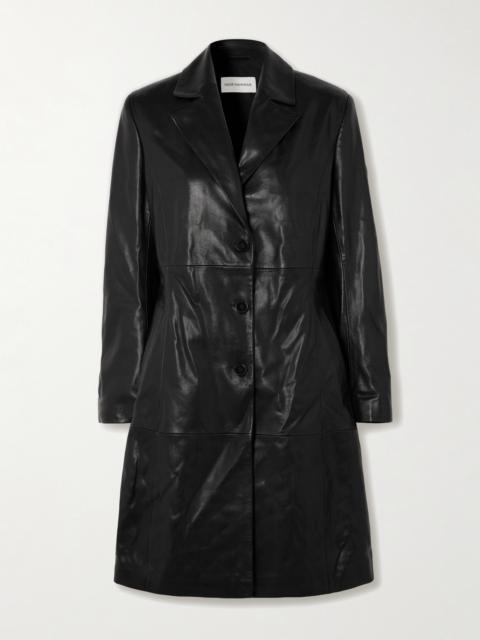 NOUR HAMMOUR Eames Paneled Leather Jacket