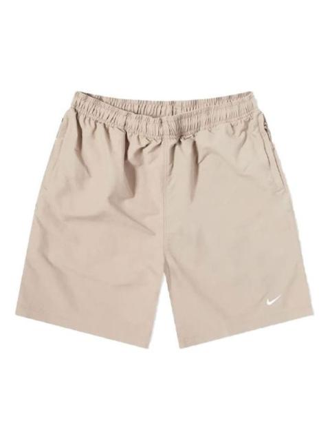Nike Men's Nike Logo Micro Mark Breathable Solid Color Shorts Yellow DM4402-245