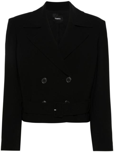 Theory double-breasted cropped jacket