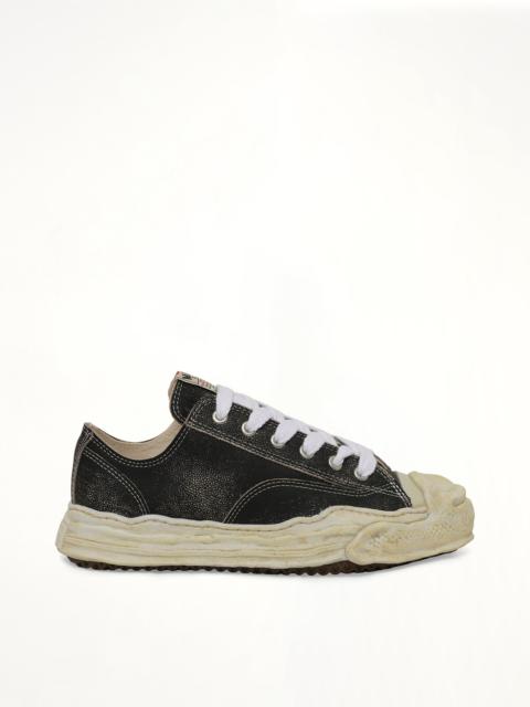 Maison MIHARAYASUHIRO Hank OG Shrink Leather Sneaker in Black