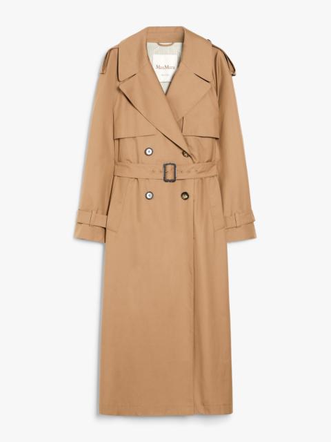 OTELLO Oversized water-repellent cotton trench coat