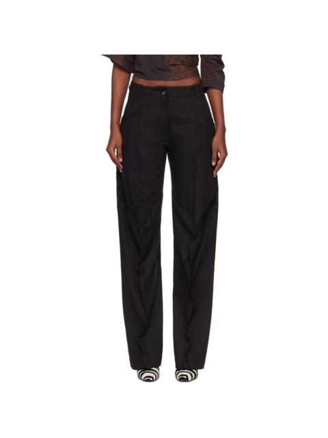 Kiko Kostadinov Black Centennial Trousers