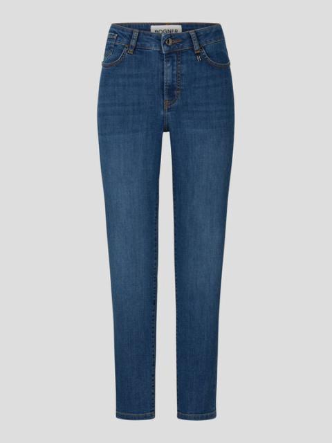 BOGNER Slim fit Julie 7/8 jeans in Washed denim blue
