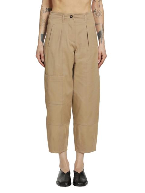 Max Mara Cotton Bull Denim Cargo Trousers