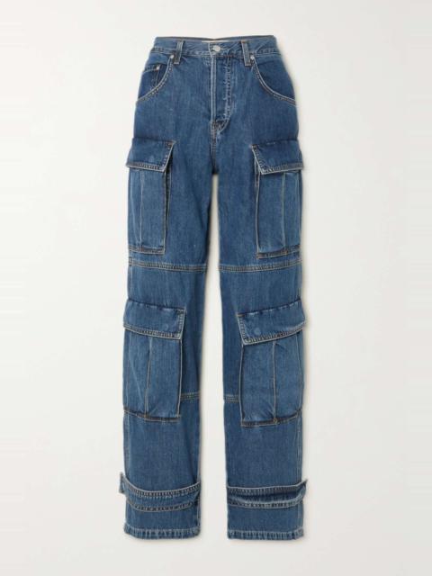 GRLFRND Lex mid-rise straight-leg jeans