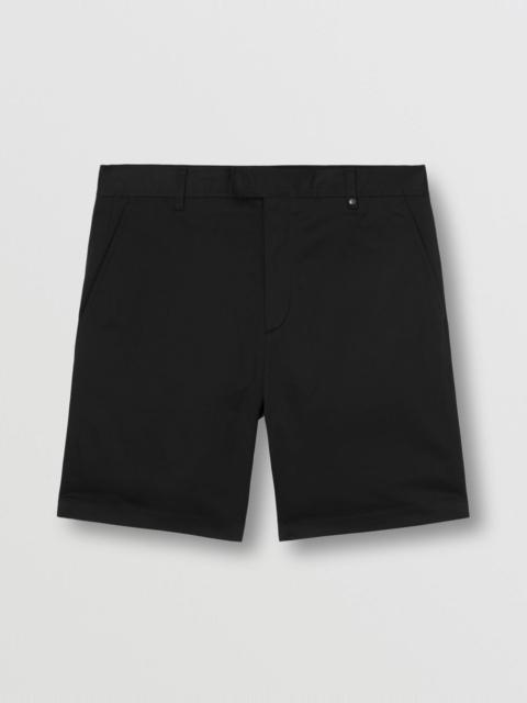 Burberry Monogram Motif Stretch Cotton Shorts