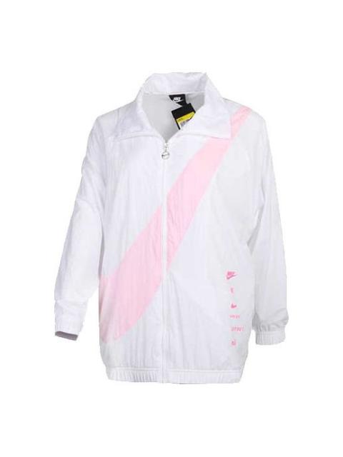 Nike (WMNS) Nike Big Swoosh Jacket 'White Pink' DA0981-100